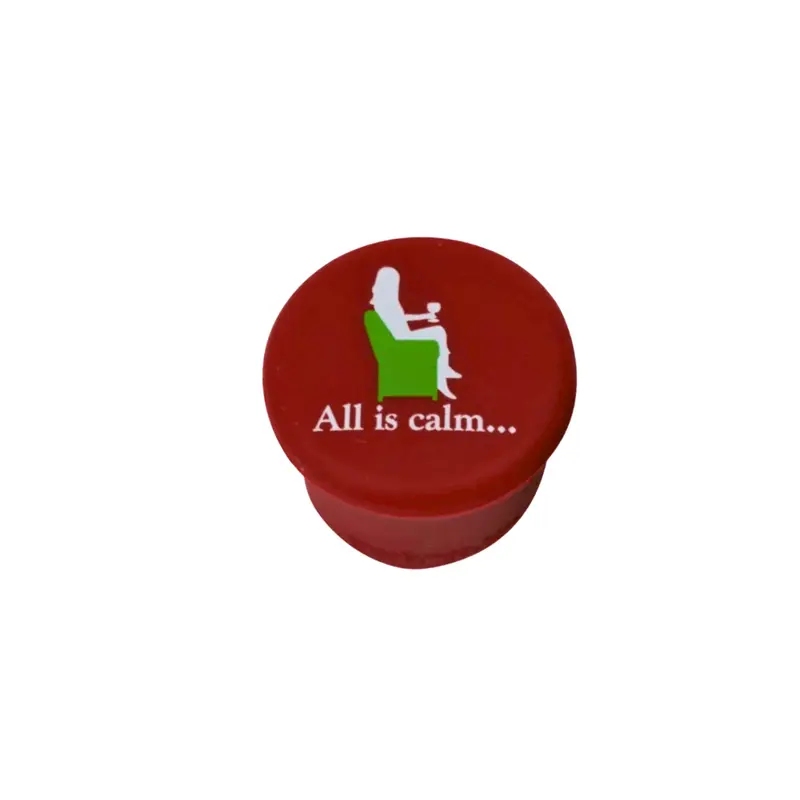 Capabunga Calming Holiday Wine Cap – 'All Is Calm...' 1