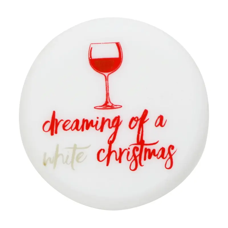 Capabunga Holiday Wine Caps: 'Dreaming Of A White Christmas' Theme 1