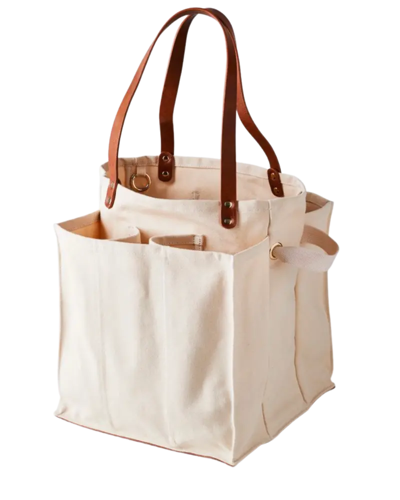 Capabunga Insulated Market Tote In Natural Linen 1