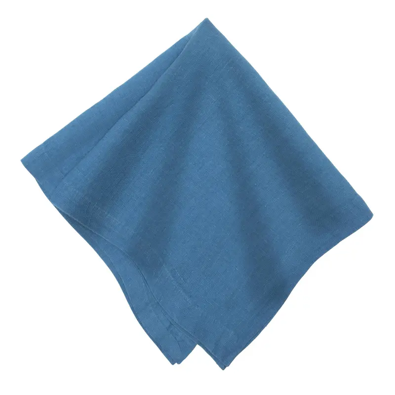 Caravan Home Lake Blue Linen Napkins – 21" Square Everyday Use 1