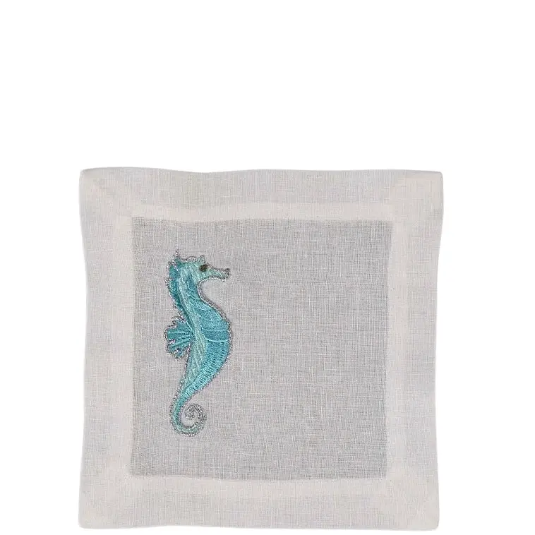 Cavallo Natural Linen Coaster Set (4 Pcs) 1