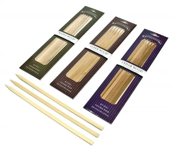 Charcoal Companion Hardwood Skewers – Natural Wood Flavor 1