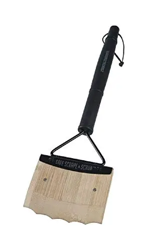 Charcoal Companion Safe-Scrape Bamboo Grill Cleaner Tool 1
