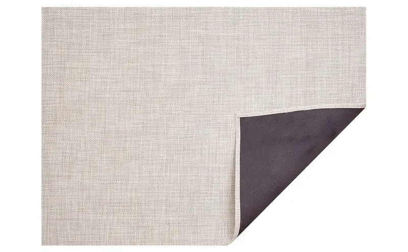 Chilewich Basketweave Rug – Natural, 35" × 48" 1