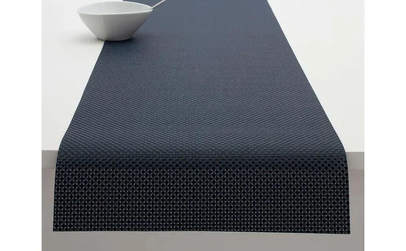 Chilewich Basketweave Runner In Navy 1