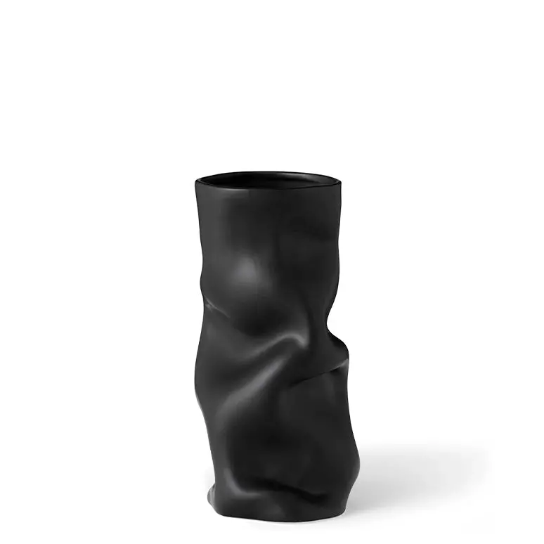 Collapsible Black Vase For Modern Spaces 1