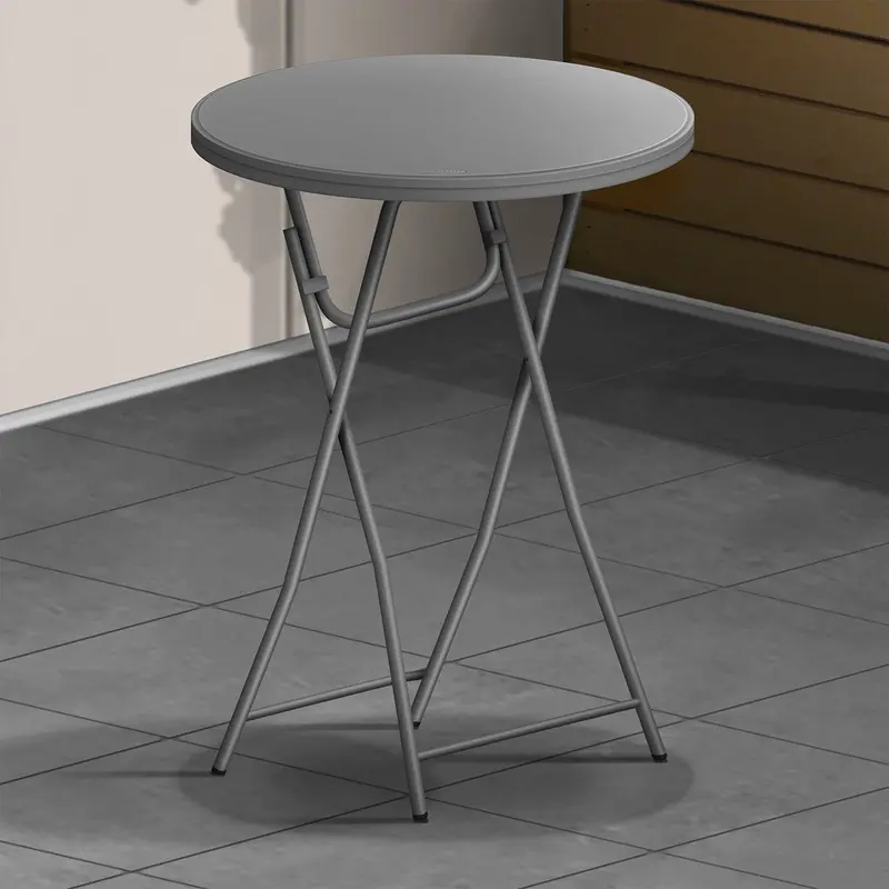 Compact Bar-Height Folding Table – 2'8" Diameter 1