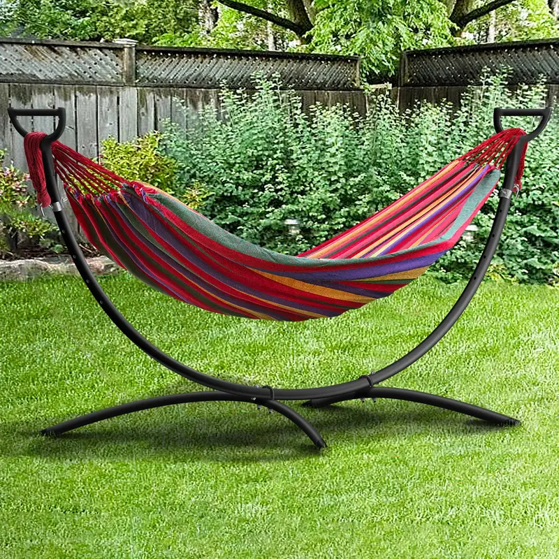 Complete Hammock Set With Powder-Coated Steel Stand 1