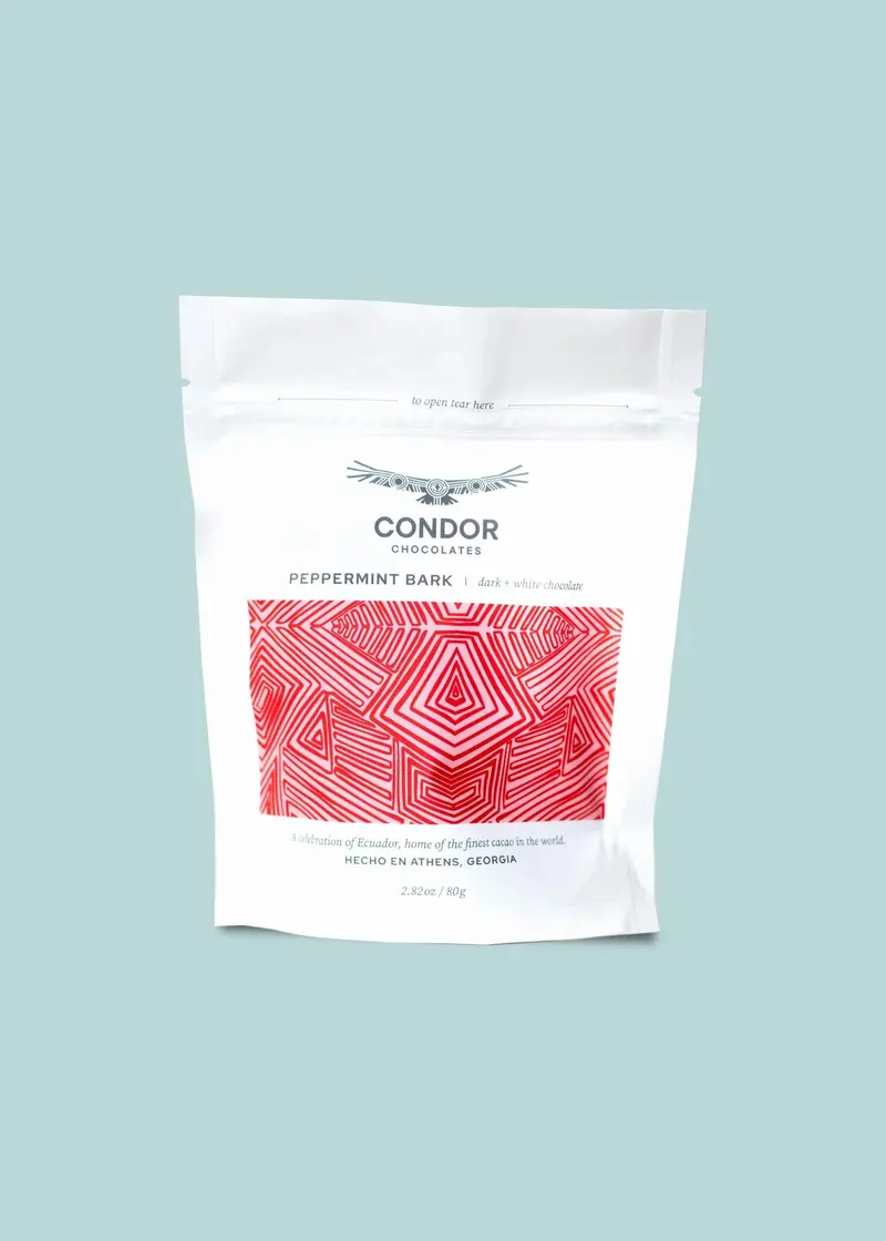 Condor Chocolates Dark Chocolate Peppermint Bark – Handcrafted Holiday Treat 1
