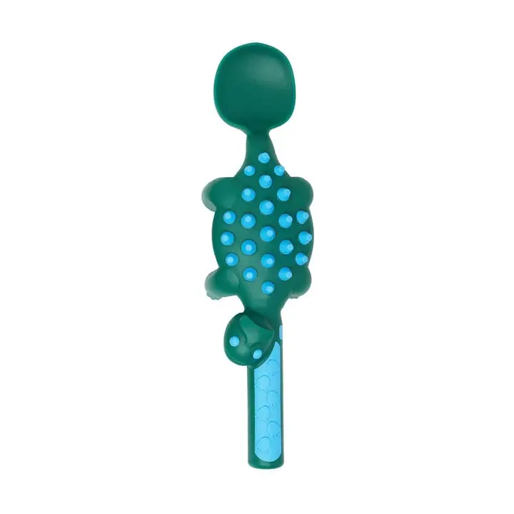 Constructive Eating Dinosaur-Themed Spoon – Eco-Friendly Green 1