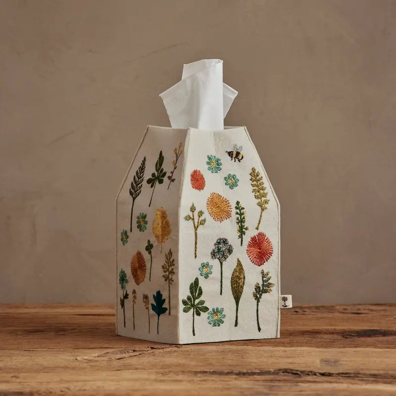 Coral & Tusk Garden-Themed Tissue Box Cover 1