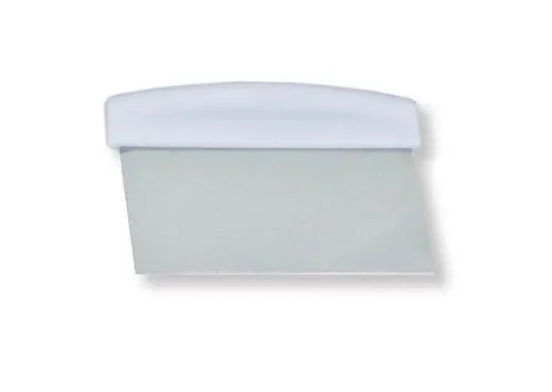 Crestware 6" X 3" Stainless Steel Dough Scraper With Handle 1