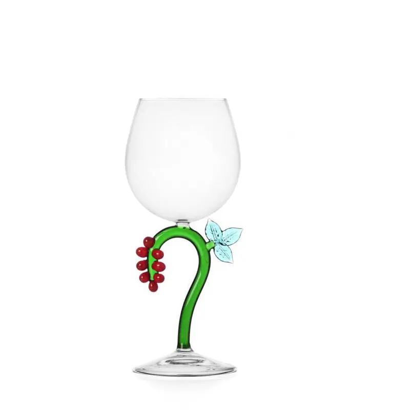 Currant-Themed Stemmed Glass 1