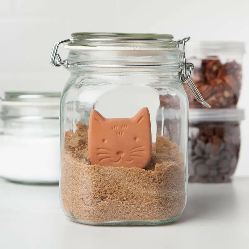 Danica Terracotta Sugar Saver With Cat Design 1
