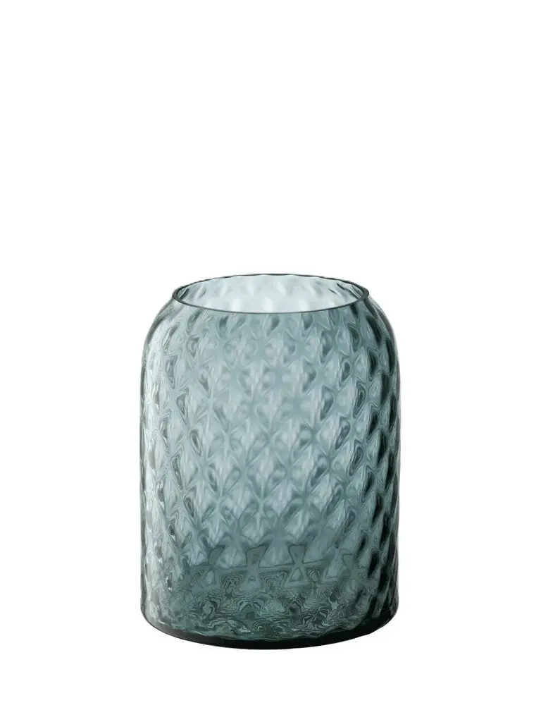 Dapple Lantern-Style Vase – Decorative Clear & Textured Form 1