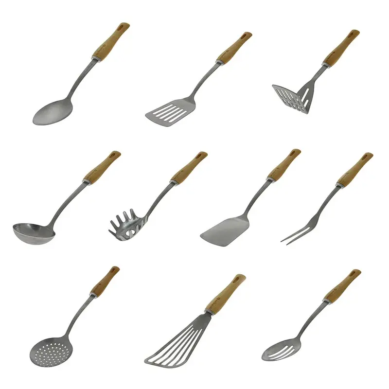 De Buyer B Bois 10-Piece Wooden Utensil Collection – Premium Beechwood Tools 1