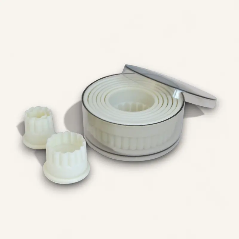 De Buyer Fluted Round Pastry Cutters – Stainless Steel Baking Set 1