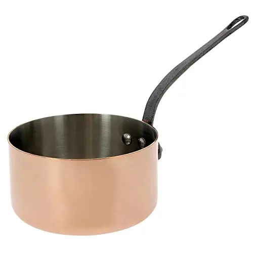 De Buyer Inocuivre First Class Sauce Pan – Cast Iron Handle, Copper-Clad Base 1