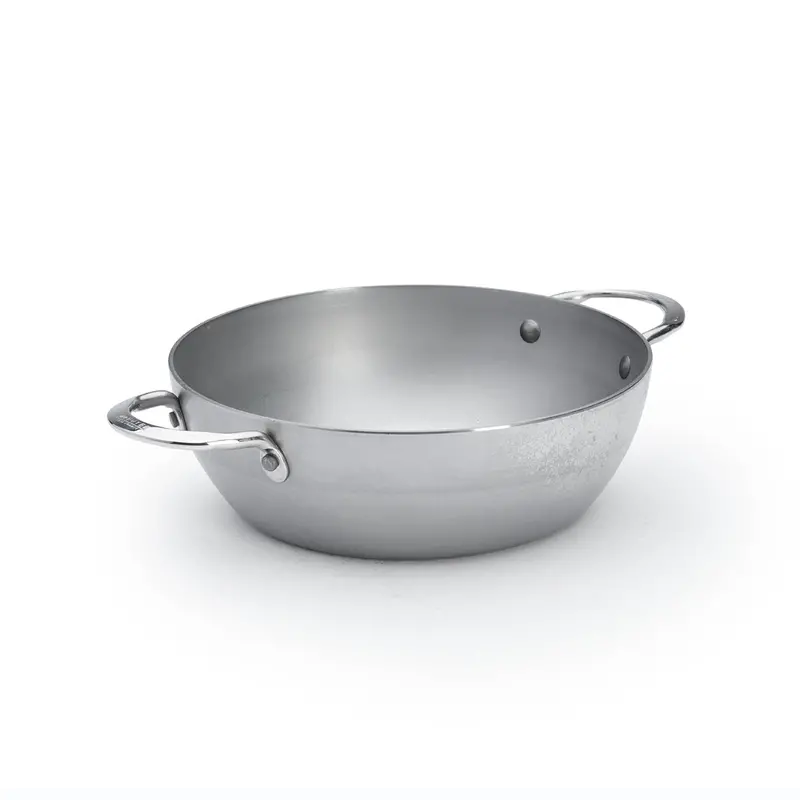 De Buyer Mineral B Carbon Steel Dual-Handle Country Fry Pan 1