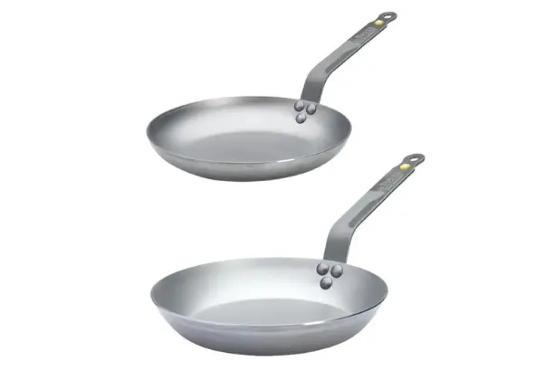 De Buyer Mineral B Classic Carbon Steel Cookware Starter Kit 1