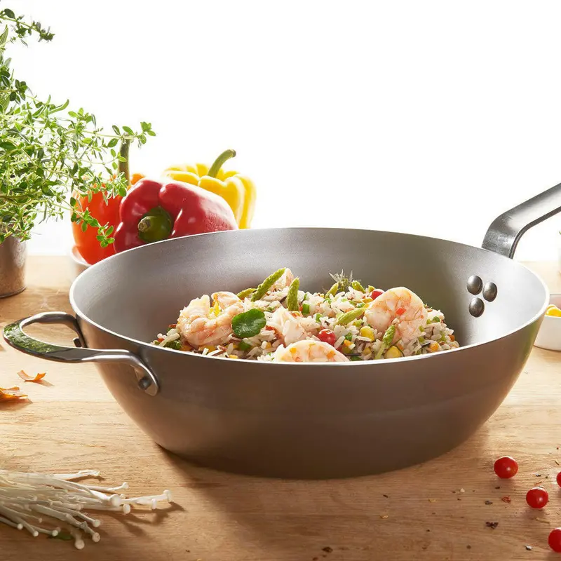 De Buyer Mineral B Country Fry Pan – 12.5" Heavy-Duty Carbon Steel Skillet 1