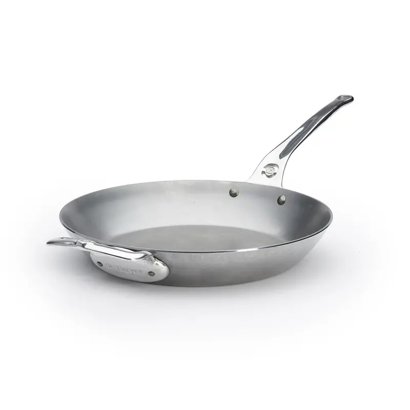 De Buyer Mineral B Pro 12-Inch Carbon Steel Fry Pan – Professional Grade 1