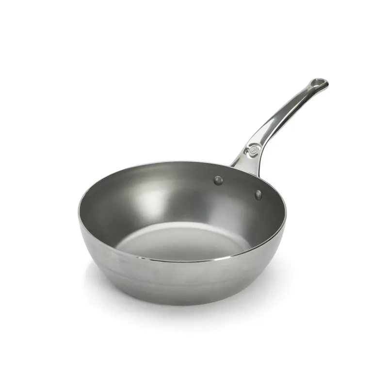 De Buyer Mineral B Pro Carbon Steel Country Fry Pan – Wide Rim Design 1