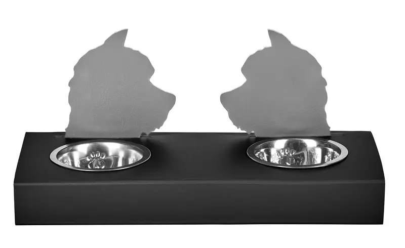 Dog Food Bowl Holder – Dual-Bowl Stand 1