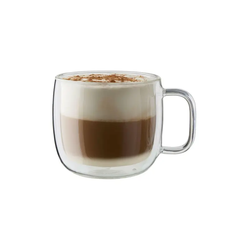 Double-Wall Cappuccino Glass Set – Heat-Retaining Beverageware 1