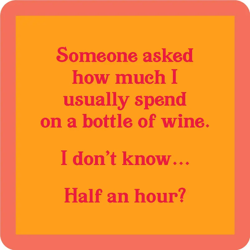 Drinks On Me Coaster – Half Hour Theme 1
