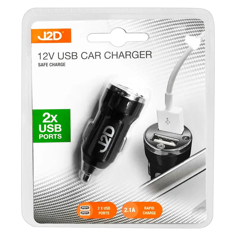 Dual-Port Usb Car Charger – Fast Charging Adapter For Vehicles 1