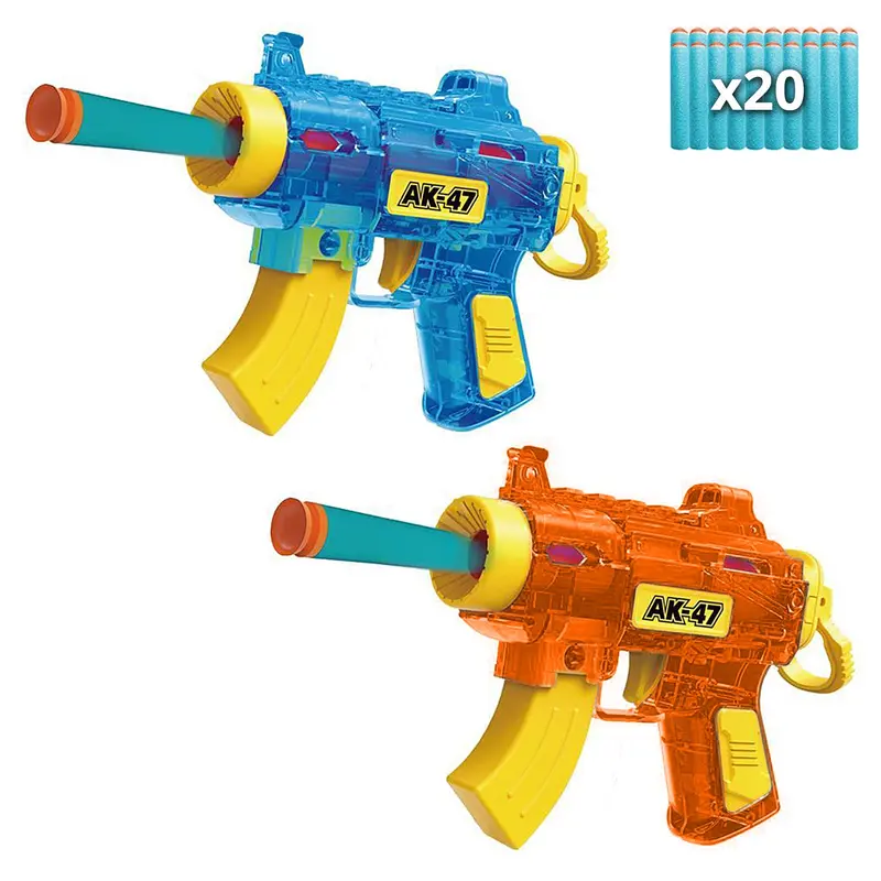 Dual Toy Gun Set With 20 Foam Bullets – Action Play Bundle 1