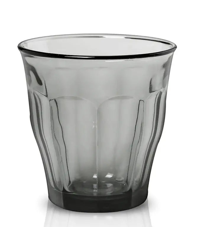Duralex Picardie Grey Tumbler – 10.375 Oz Sleek, Timeless Bar Glass 1