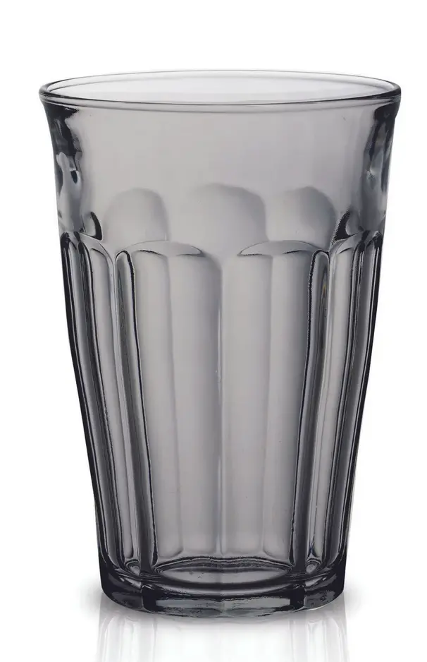 Duralex Picardie Grey Tumbler – 12.125 Oz Classic French Glassware 1