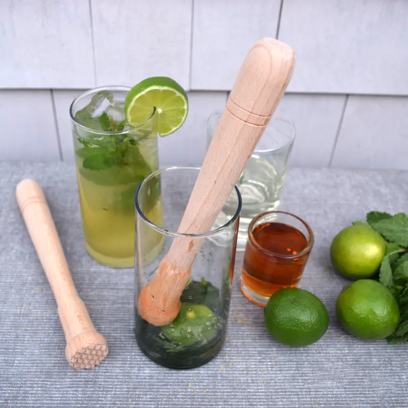 Earth & Nest Solid Beechwood Cocktail Muddler 1