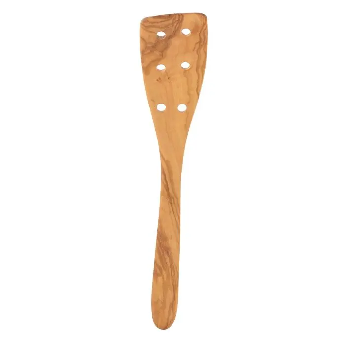 Eddington'S Perforated Olive Wood Spatula 1
