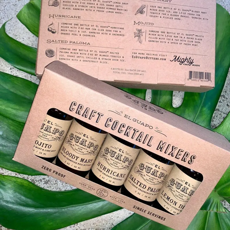 El Guapo Craft Cocktail Mixer Gift Box – Artisanal Bar Essentials 1