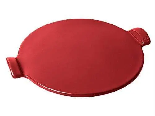 Emile Henry Burgundy Pizza Stone – 14.5" Ceramic Stone For Even Heat Retention 1