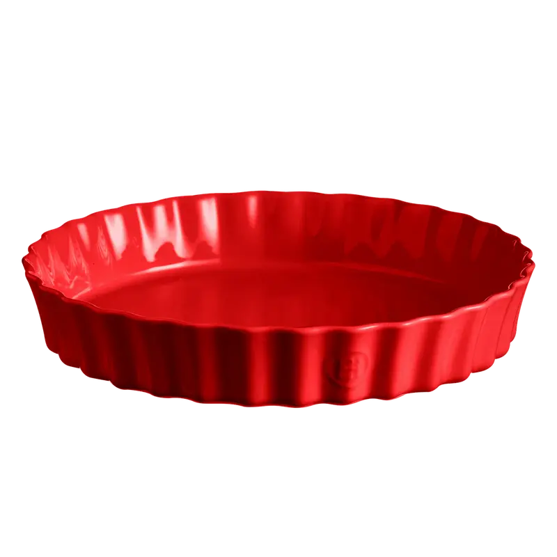 Emile Henry Extra-Large Flan And Tart Dish In Burgundy 1