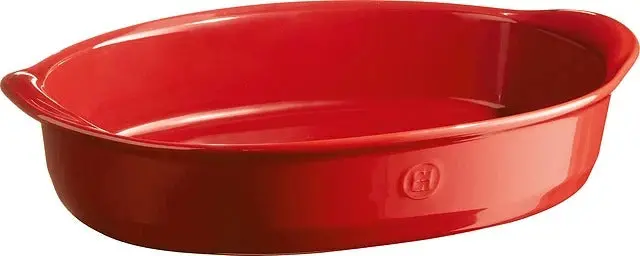 Emile Henry Large Oval Burgundy Baking Dish – The Right Dish 1