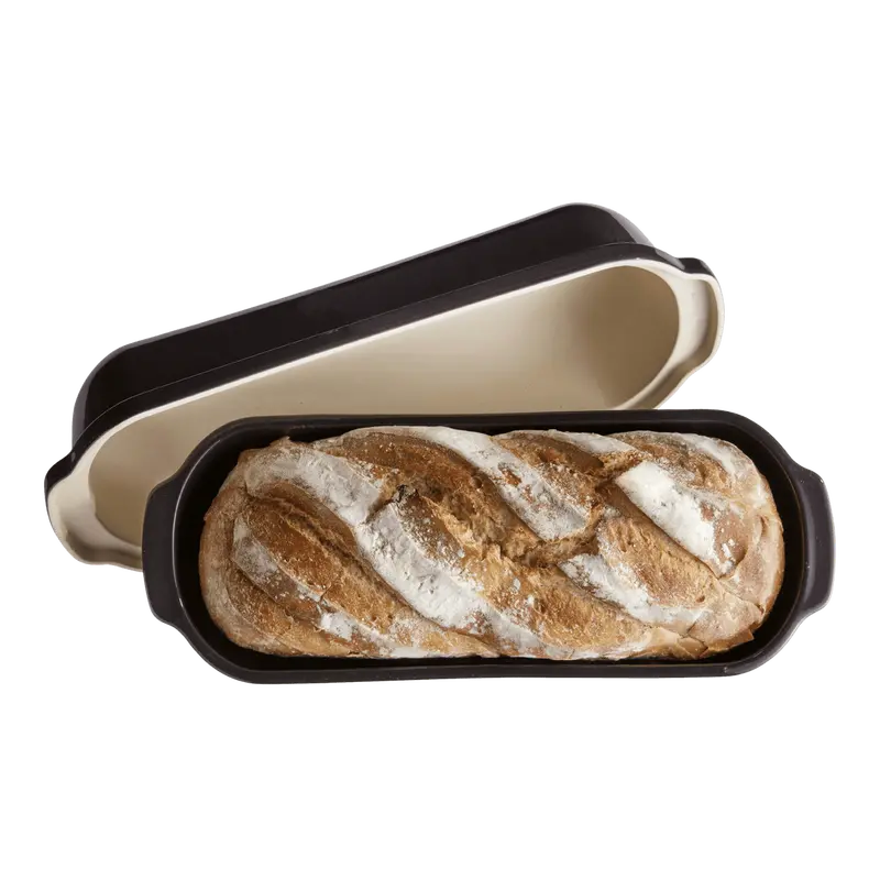 Emile Henry Pullman-Style Long Loaf Bread Baker – Flameproof Ceramic 1