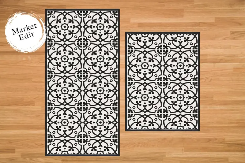 Etú Home Liberty L Small Italian Woven Floor Mat 1