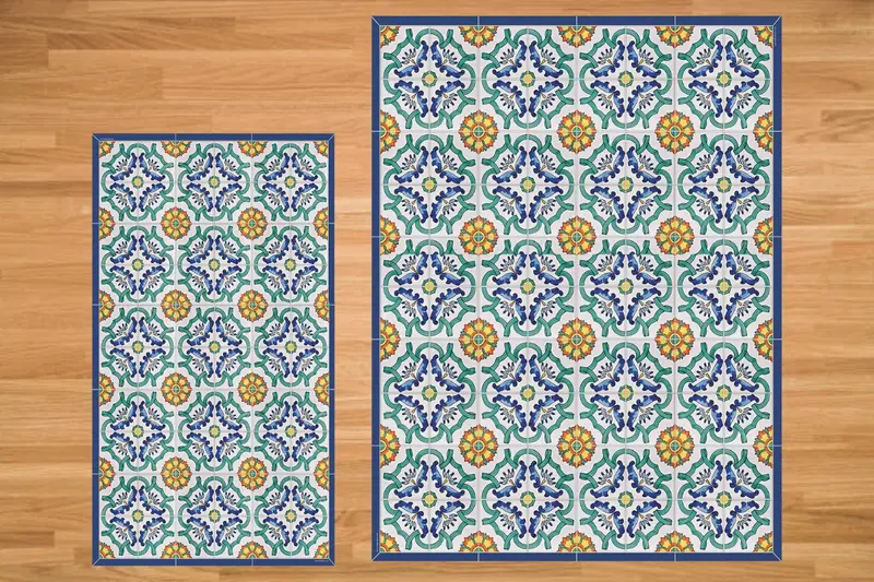 Etú Home Positano B Vinyl Rug Runner 1