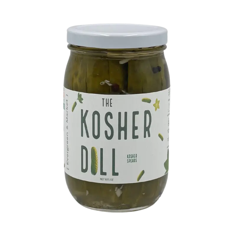 Evergreen & Market Classic Kosher Dill Pickle Spears 1