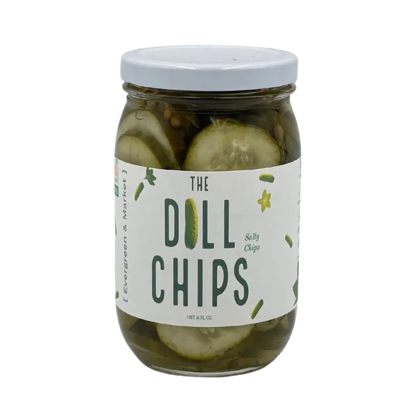Evergreen & Market Dill Pickle Chips 1