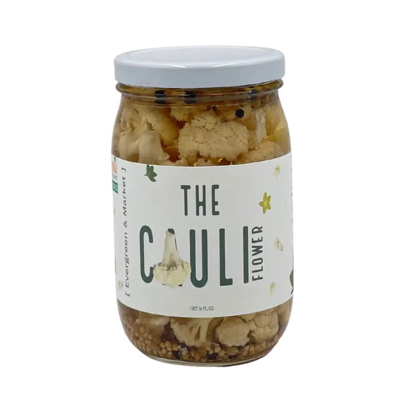Evergreen & Market Pickled Cauliflower Florets 1