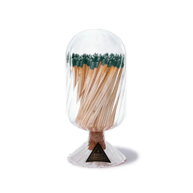 Evergreen-Tipped Matches In Helix Cloche – Skeem Design 1