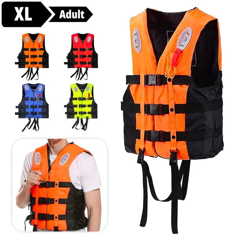 Extended-Size Life Jacket – Extra Large (Xl) With Secure Straps 1