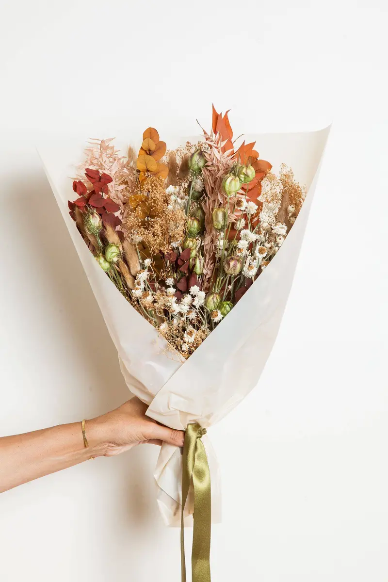 Fall Dried Flower Bouquet By Idlewild Floral Co. 1