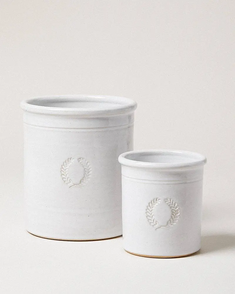 Farmhouse Pottery Miller Laurel Crock – Large Storage Jar 1